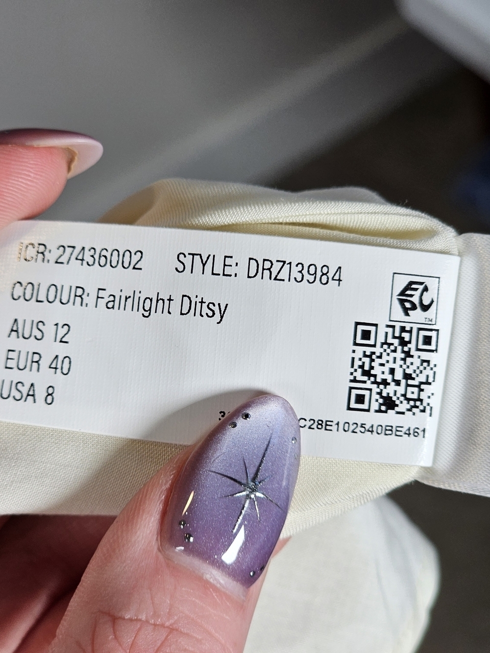 Ever New NWT Billie Satin Tie V-Neck Midi Dress in Fairlight Disty Floral Sz 8 - Picture 13 of 13